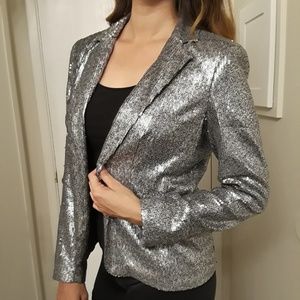 Michael Kors Metallic Silver Blazer